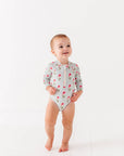 Rash Guard Swimsuit - Seaside Blooms