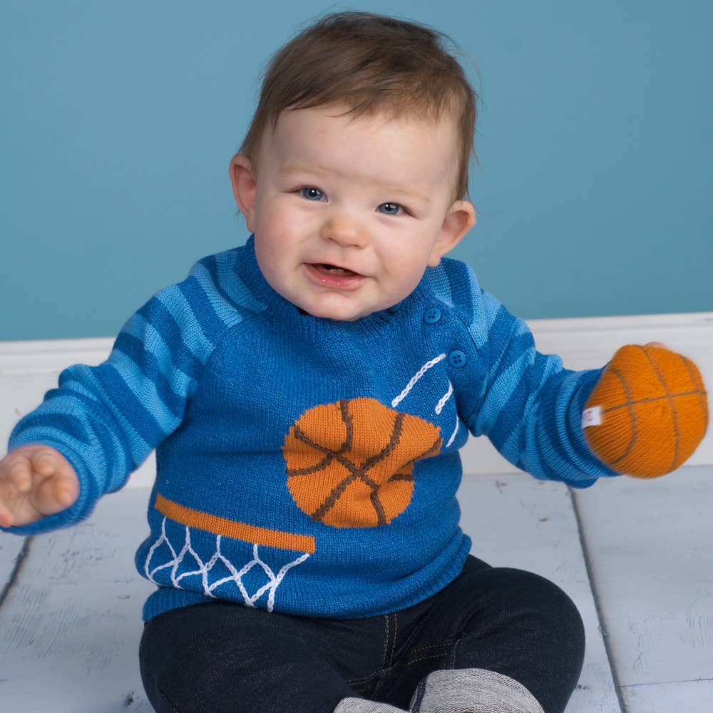 Basketball Rattle Bill the Basketball Knit Rattle: 5