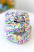 Girls Sparkly Headband - Colorful Cascade