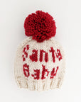 Santa Baby Hand Knit Beanie Baby Snow Hat