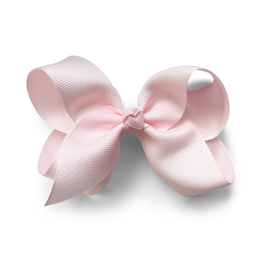 Large Hair Bow Boutique Ribbon,Big Bow, Alligator Hair Clip: Ballet Pink
