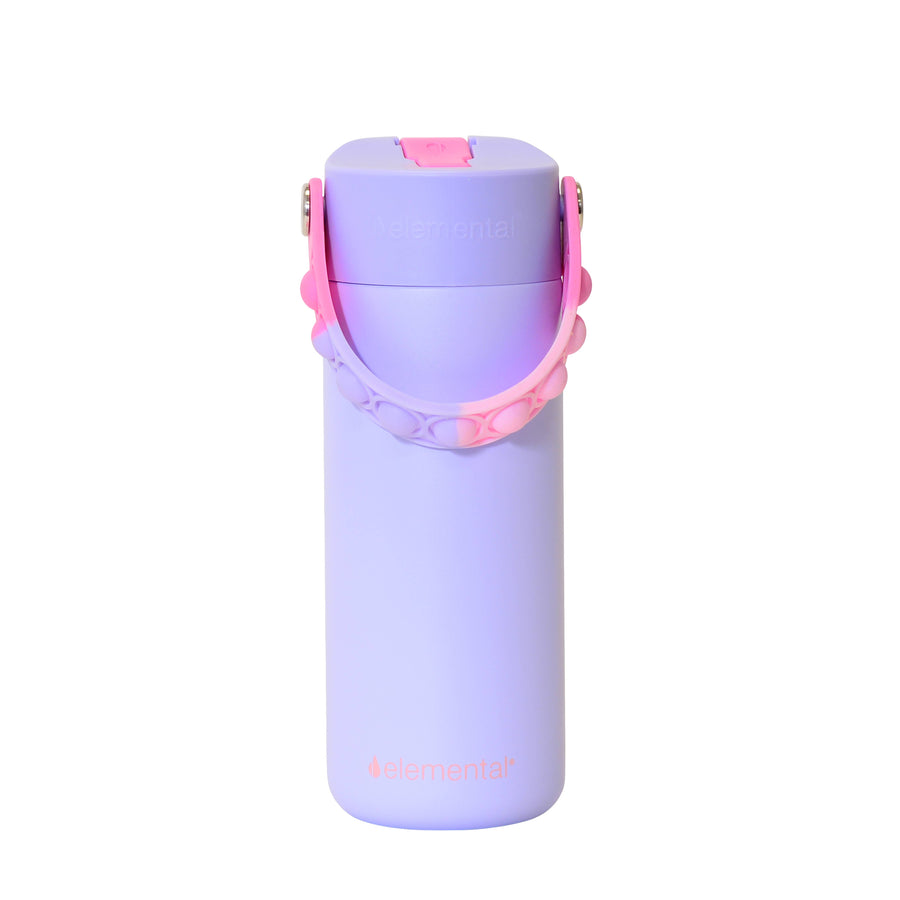 Core Insulated Pop Fidget Handle Bottle 18oz - Lilac Tie Dye