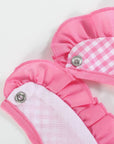 Pink Gingham 'Birthday Girl' Bib