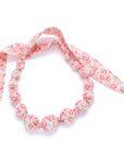 Girls Pastel Floral Fabric Necklace