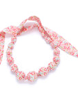 Girls Pastel Floral Fabric Necklace