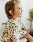 Ina Block Print Floral Baby Dress & Bloomer Set