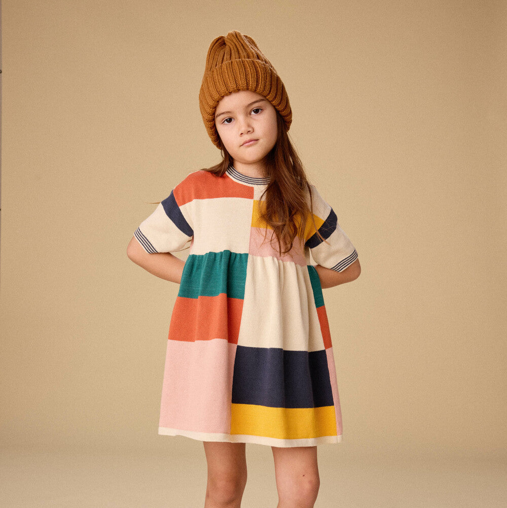Tea Colorblock Sweater Dress