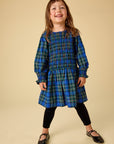 Tea Smocked Woven Blouson Dress