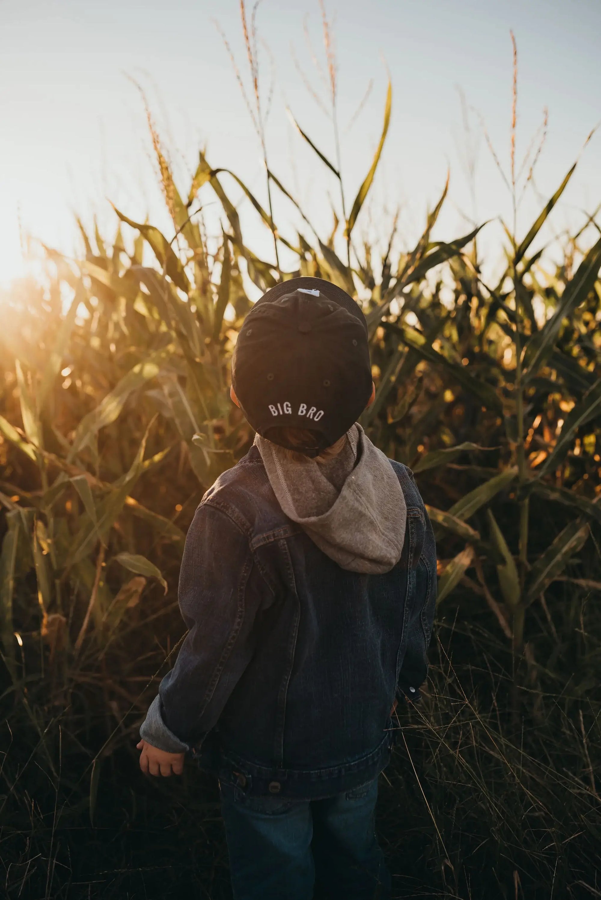 Big Bro Baseball Hat: Dusty Blue / Child (5Y-10Y)