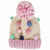 Pastel Popcorn Knitted Beanie Hat