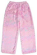 Pink Foil Stars Plush Pants