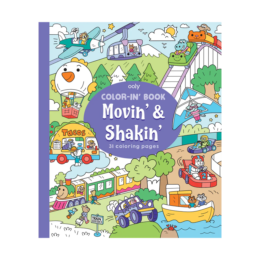 Color-in' Book - Movin' & Shakin'