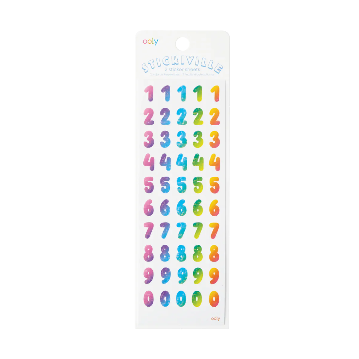Ooly Stickiville Stickers - Rainbow Numbers |Mockingbird Baby & Kids