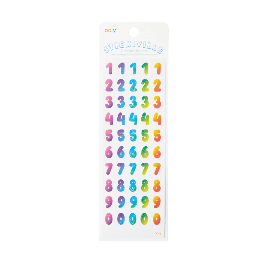 Stickiville Stickers - Rainbow Numbers
