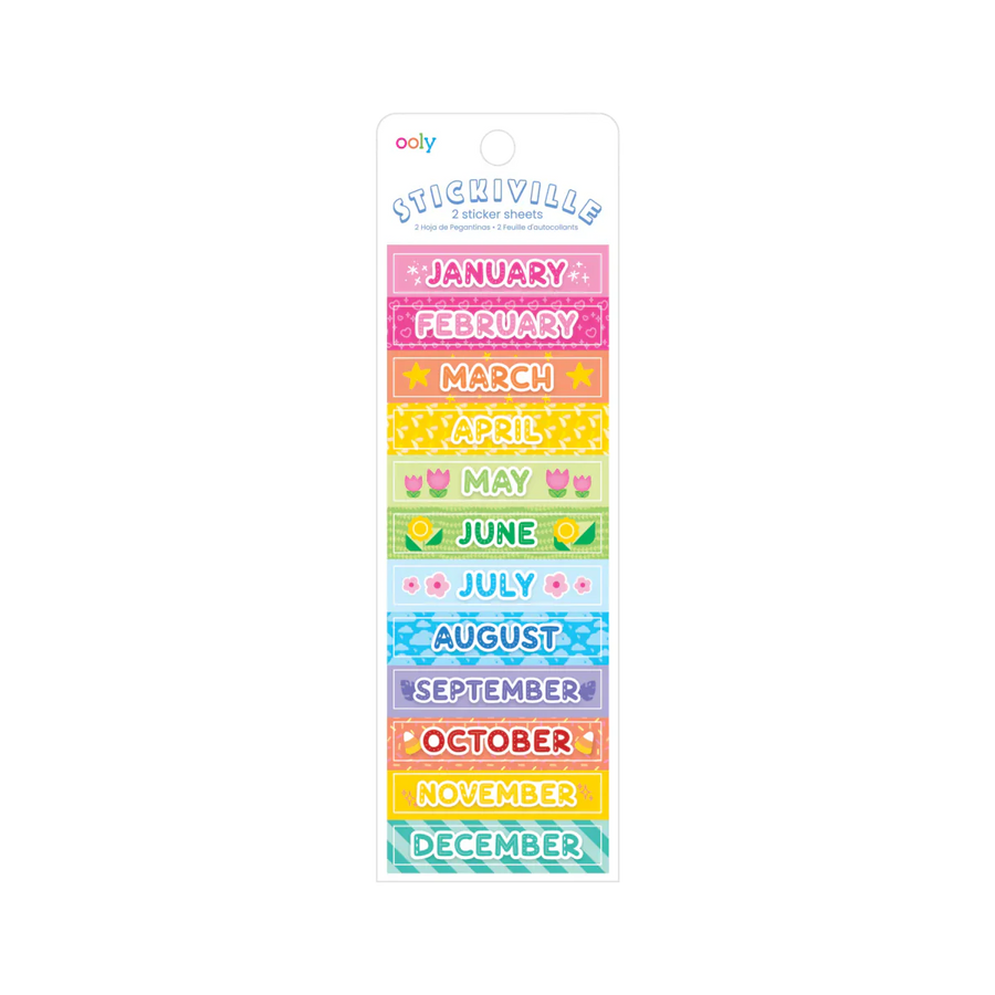 Stickiville Stickers - Months of the Year