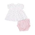 Angel Dear Dainty Buds and Bows - Smocked Dress Set