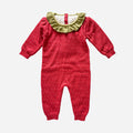 Sweater Knit Romper Strawberry