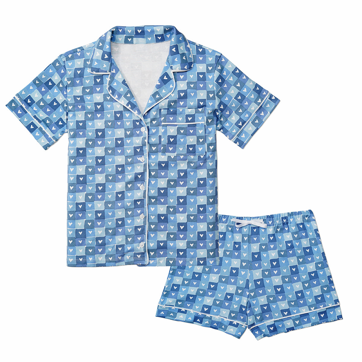 Joy Street Women’s Block Heart Pajamas