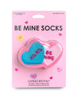 3D Packaged Crew Socks - V-Day Hearts - "Be Mine"