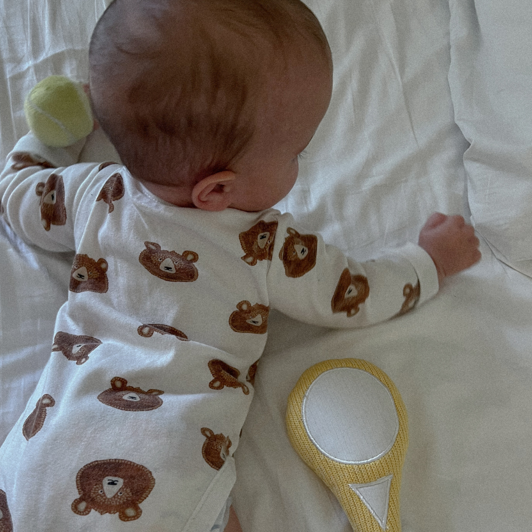First Serve // Baby wrist rattle