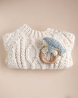 Teether Whale Cotton Crochet Rattle Baby Gift Spring Summer