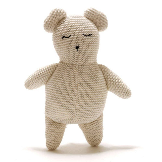 Knitted Teddy Baby Gift Toy Best Years LTD