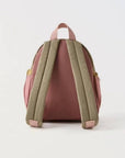 Cute Embroidered Apple Mini Backpack for Kids: Embroidered Apple Design