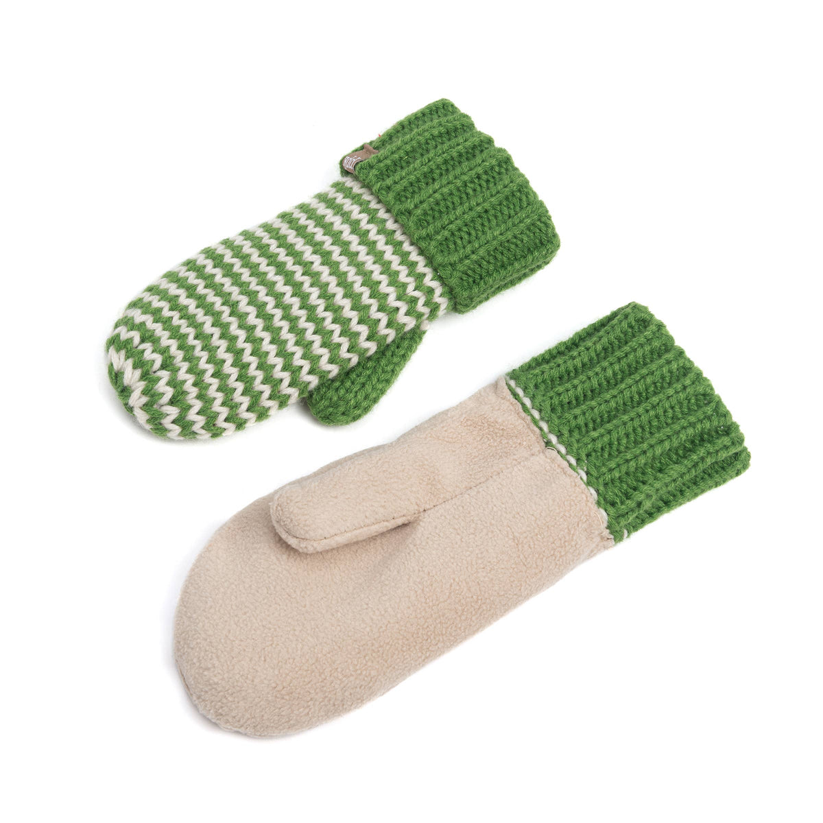 Classic Knit Winter Mittens for Kids