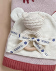 Teether Bear Cotton Rattle Baby Newborn Gift Toy