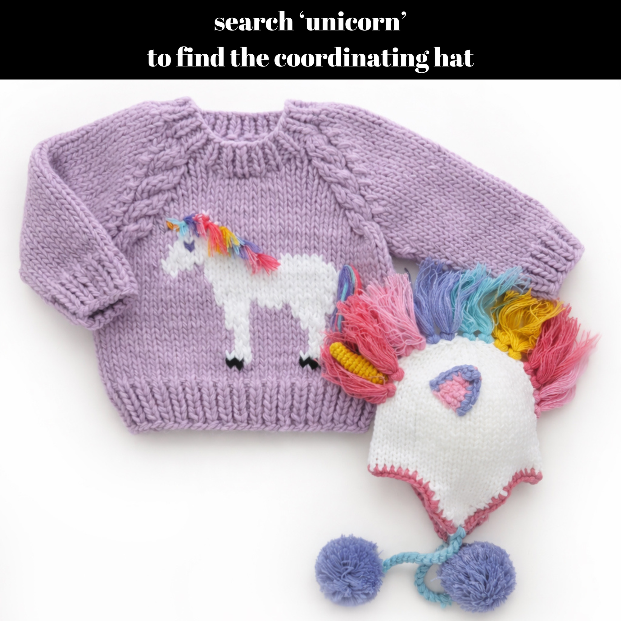 Unicorn Sweater for Baby &amp; Toddler Girls