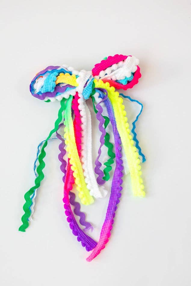 Textured Hair Bow - Candyland