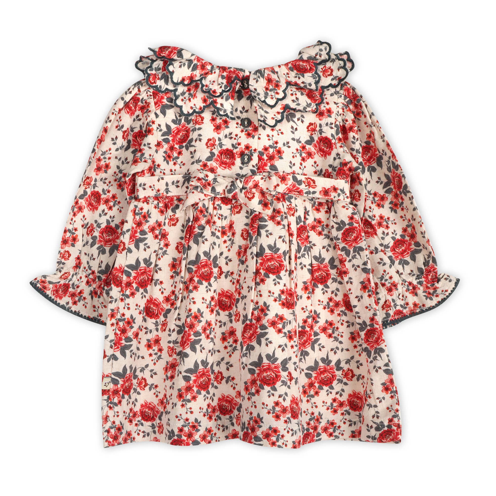 Amour Rose Floral Ruffle Baby Dress &amp; Bloomer