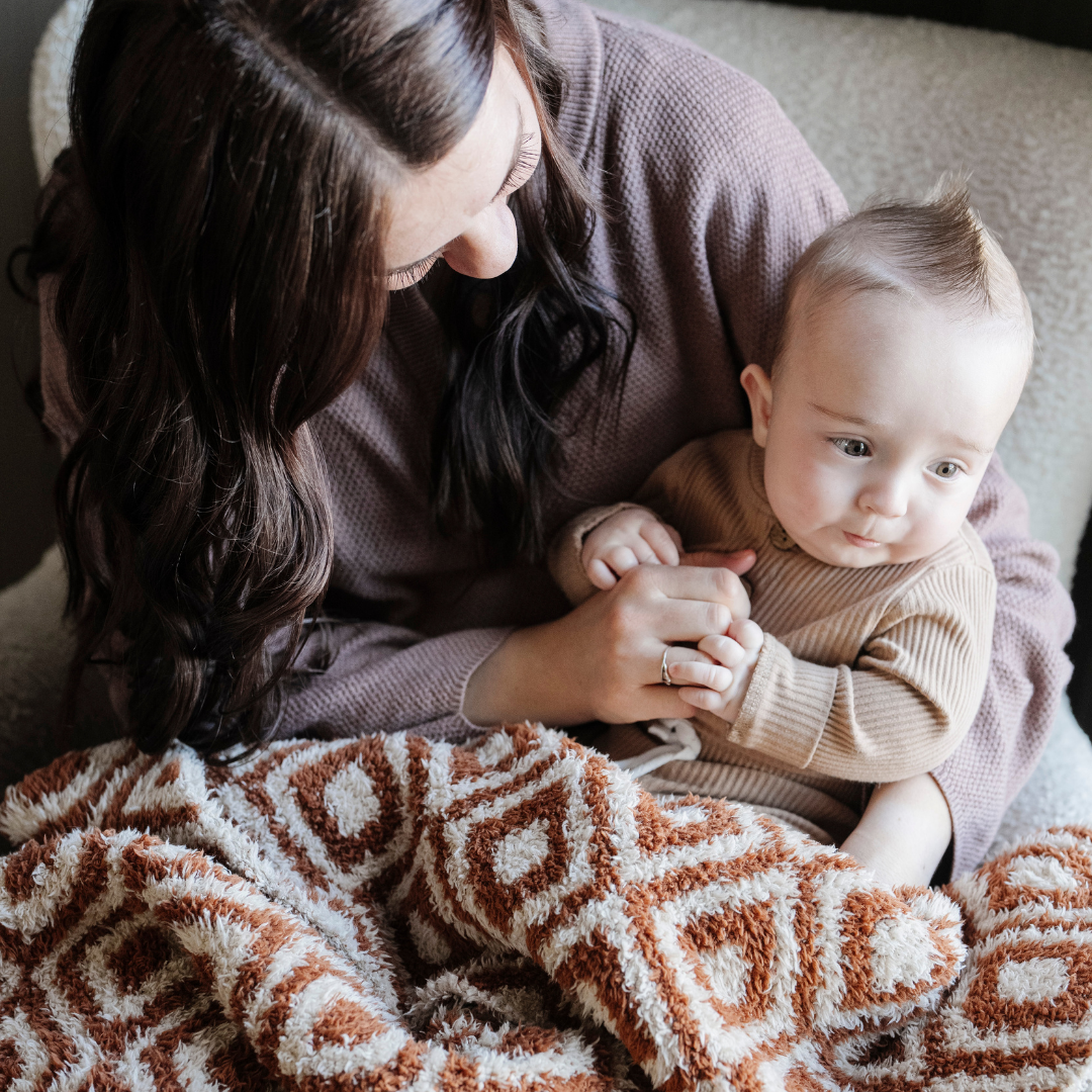 DOUBLE-LAYER BAMBONI® MINI BLANKETS: Elephant Double Layer