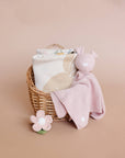 Teether Flower Pink Cotton Crochet Rattle Baby Toy Spring : In Stock