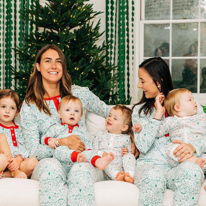 North Pole Christmas Women’s Button Front Pajama Set