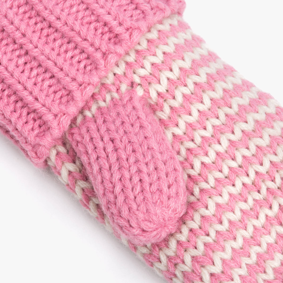 Classic Knit Winter Mittens for Kids