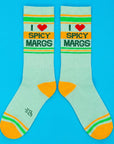 I ❤️ Spicy Margs Gym Crew Socks
