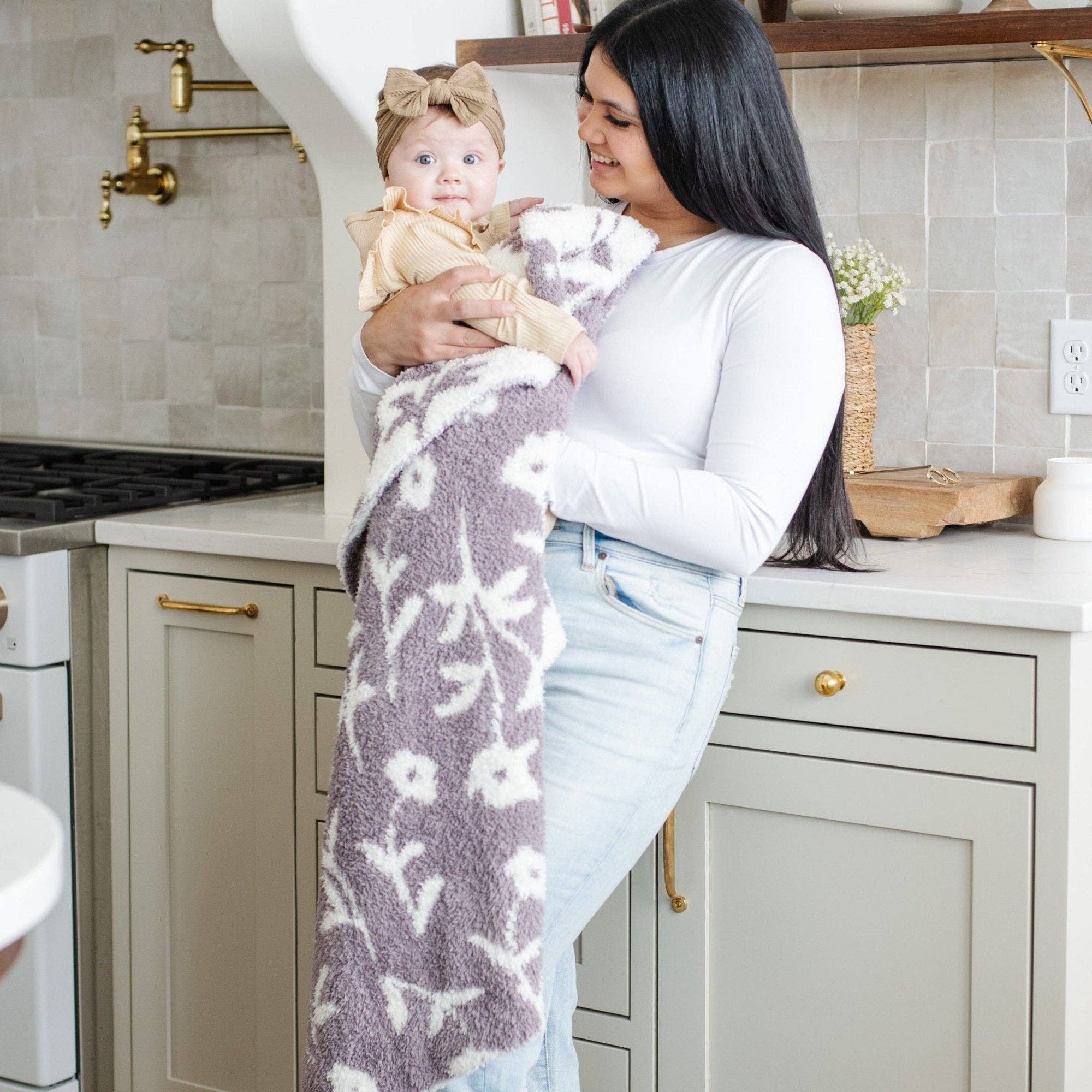 DOUBLE-LAYER BAMBONI® RECEIVING BLANKETS: Bunny Double Layer