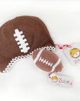 Phil the Football Knit Rattle: 5" Rattle