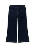 Denim-Like Flare Pants, Dark Wash