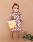 Amour Rose Floral Ruffle Baby Dress & Bloomer