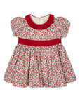 Organic Ruffle Collar Sateen Baby Dress London Floral