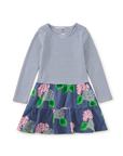 Tiered Skirted Twirl Dress in Cornwall Hydrangeas