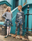 Tiered Skirted Twirl Dress in Cornwall Hydrangeas
