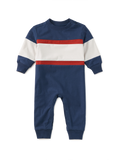 Colorblock Rugby Baby Romper