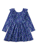 Ruffle Shoulder Ballet Dress - Scottish Floral