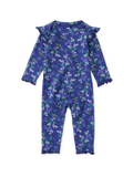 Ruffle Shoulder Baby Romper - Scottish Floral