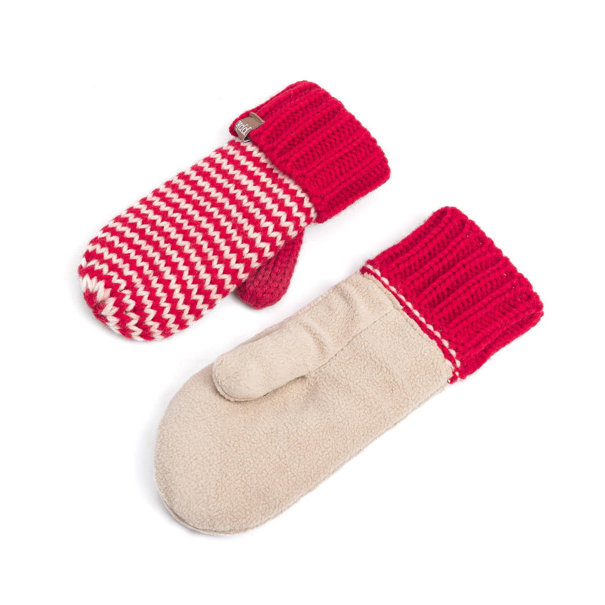 Classic Knit Winter Mittens for Kids