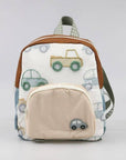 Cute Cartoon Embroidered Kids Backpack for School: Kids Car Backpack