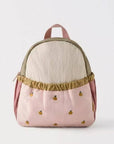 Cute Embroidered Apple Mini Backpack for Kids: Embroidered Apple Design